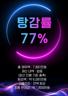 저소득 근로생활 중 반복된 카드 사용과 대출 상환 부담으로 채무가 누적되어 개인회생을 진행